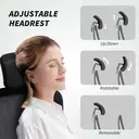 HOMCOM Ergonomic Office Chair, High Back Mesh Computer Desk Chair with Adjustable Headrest and Lumbar Support, Flip-up Armrests for Home Office, Black image 4