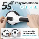 TAILI Shower Grab Bar 2 Pack Suction Grab Bars for Bathtubs and Showers, Heavy Duty Shower Handle Removable Shower Handrails for Seniors and Elderly, Bathroom Safety Grip No Drilling Waterproof, Black image 3