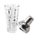 COOK CONCEPT Shaker à cocktail en verre avec 6 recettes 45 cl image 0