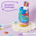 Ohuhu Marqueurs de Peinture Acrylique Double Pointe, 36 Couleurs, Haute Opacité, Pointes Pinceau et Ronde image 4