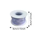 JU7CER 2-piece iridescent fishtail ribbon set [Dreamy Purple] 4.5cm x 9m bow-tie wave-patterned sheer ribbon Solid-colour silk ribbon floral packaging material image 3