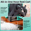 MADLAND Set: hand-operated water hose cart 30 meters + external hose 2 meters + water gun image 2