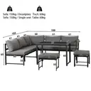 Outdoor Garden Lounge Sofa Seating Set image 2