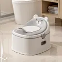 Abattant WC ours pliable avec marchepied antidérapant pour enfants de 1 à 3 ans - Gris  image 2