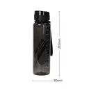 JORDAN & JUDY Tritan Sports Water Bottle with Handle, Pure Black, 1000ml Large Capacity image 4
