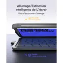 Inateck Étui Clavier iPad 10e/11e gén., Clavier Ultraléger avec Porte-Stylet pour iPad 11e (2025 11" A16)/10e (2022 10.9"), Air 11" M4/M3/M2 (2026/2025/2024), Air 5/4, Pro 11 4/3/2/1, AZERTY, AirTap Gris image 6