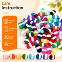 Häkelset 62 Knäuel Bunte Wolle Mit Tasche Nadeln Und Zubehör Für Einsteiger DIY Handarbeit image 4