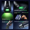 Fanttik Style EasyWox Q808 Aspirateur de voiture, aspiration puissante 16 500 Pa, moteur sans balais 120 W, soufflerie et aspiration bidirectionnelles, boîtier en alliage d’aluminium haute résistance, réglage à double vitesse, gris image 6