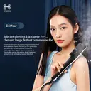 K·SKIN KD880 Peigne/Lisseur à Vapeur, Chauffage Uniforme PTC + Conception de Soin Capillaire Hydratant par Pulvérisation, Coiffage Rapide, Fixe l'Hydratation et Anti-Frisottis, Cheveux Lisses et Souples en un Seul Coup de Peigne image 2