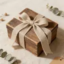 JU7CER 2-piece set: 4m long x 4cm wide iron-edged imitation jute ribbon for handmade DIY Christmas bows Decorative ribbon for gift box backgrounds image 0