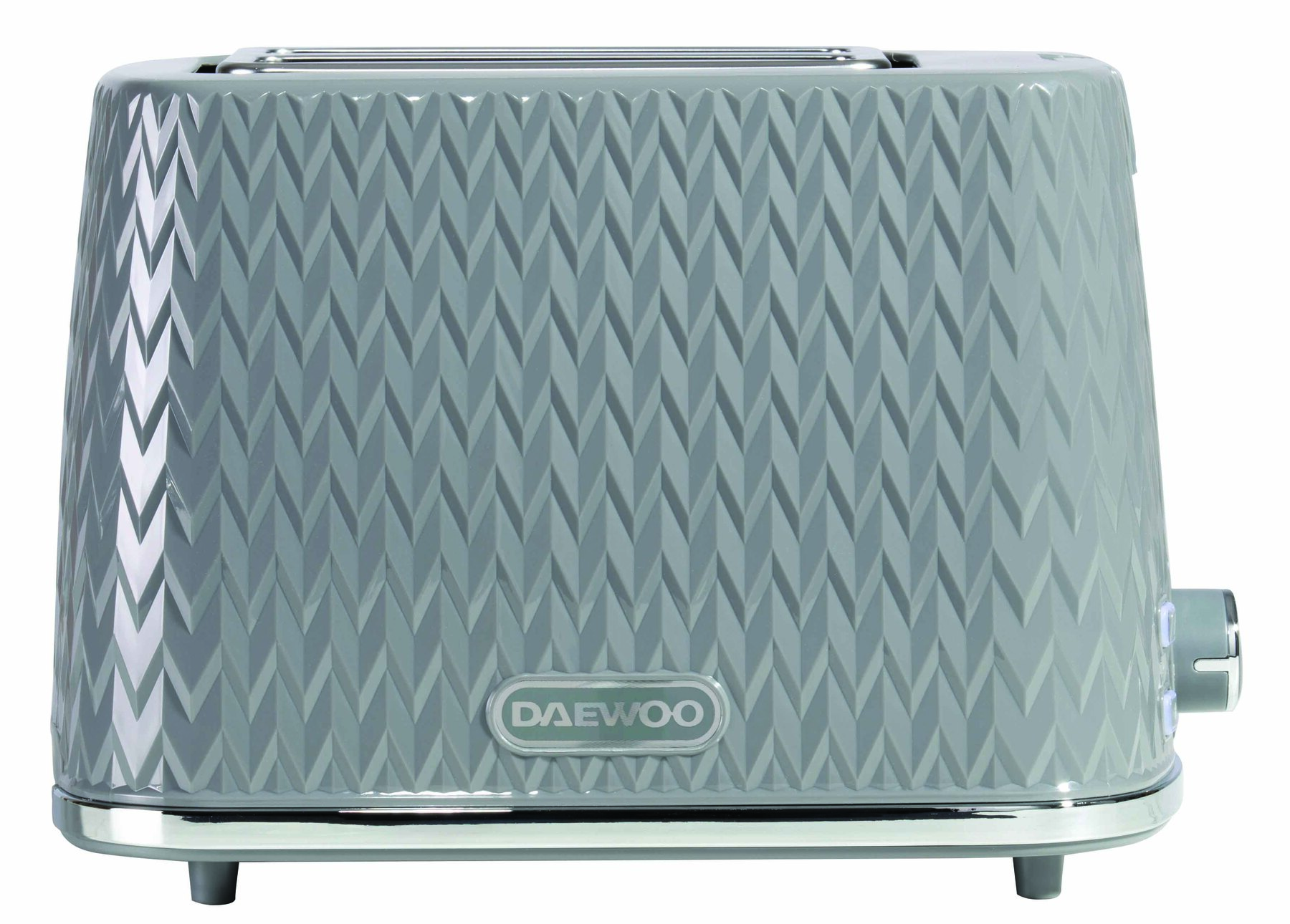 DAEWOO Argyle 2 Slice Toaster, Wide Slots, Textured Dark Grey - SDA1821GE image 1