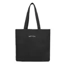 Miss Lulu Large Capacity Canvas Tote Bag, Waterproof Wear-Resistant Shoulder Bag for Shopping School Travel Black image 5