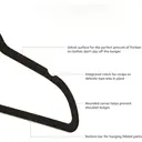 ANQI Cintres en Velours Antidérapants pour Costumes, Noir/Or Rose - Lot de 30 image 2