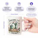 Alphynix 1 Mug céramique blanc 33cl avec gieter, schep und bloeiende bloemen met vogel, perfect cadeau voor tuinliefhebbers dit vakantieseizoen,Le cadeau de la saint-valentin, cadeau d’anniversaire image 7