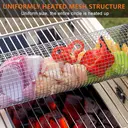 Huacan Barbecue Cage Barbecue Rond Portatif en Acier Inoxydable - Fumoir Extérieur à Rotation Automatique Grand Format image 1