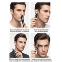 ochama Tondeuse électrique compact pour le nez avec 3 têtes de coupe image 4