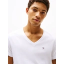 Tommy Hilfiger TJM Original Jersey t-shirt à col en V homme blanc - Taille-S image 2