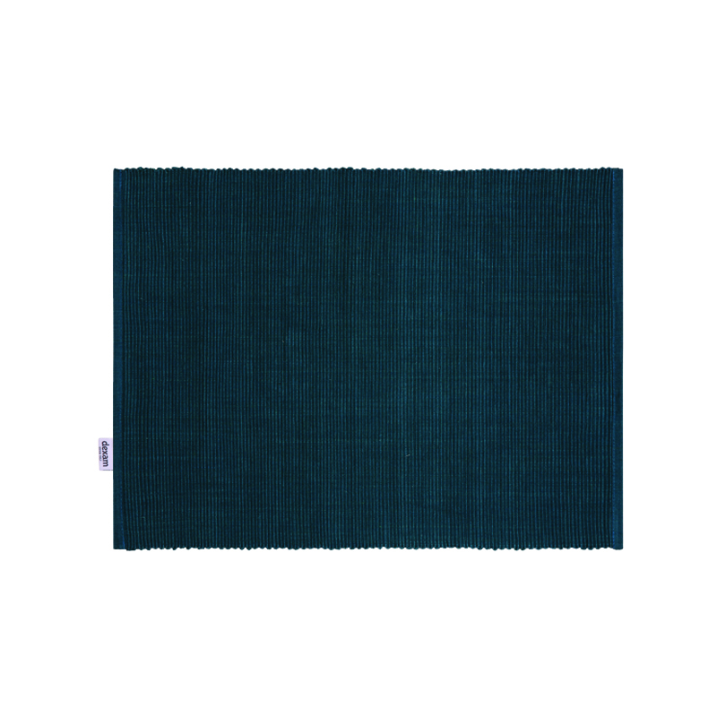 Sintra Recycled Cotton Spotted Napkin and Placemat Set - Ink Blue image 2