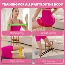 Good Nite Resistance Bands for Women and Men, 5 Different Levels of Resistance Exercise Bands for Yoga, Pilates - Include Carry Bag - for Hand, Hip and Leg Training image 3