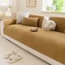ochama Single Piece Sofa Cover for Armrest, sofa protector, non-slip couch cover, 90×70cm - Khaki image 4