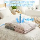 Pack of 7 Vacuum Storage Bags (60×80cm) with Hand Pump, Space Saver Bags for Clothes, Comforters, and Bedding image 2