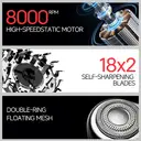 Metz Supercar Style Electric Shaver for Men, Portable, Gift Box, Perfect Qixi Valentine's Day Gift for Boyfriend and Father, Iridescent Silver image 4