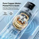 Totopia Water Cooling Tower Fan For Bedroom, 70° Auto Oscillation, 3 Speeds & 3 Modes, Remote Control, 1-12H Timer, 6 Ice Packs Included，New Arrival image 4