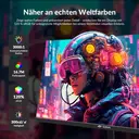 CRUA 24 Inch Immersive 3000R Curved Gaming Monitor | Full HD 1080P 120Hz 99% sRGB – Eye-Care Blue Light Filter, Three-Side Narrow Bezel, HDMI/VGA for Home Office/Dorm/Console Gaming (Black) image 1