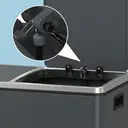 SONGMICSHOME  Prullenbak met 2 Compartimenten, 2 x 30 L Dubbele Afvalemmer met Deksel, Pedalen, Kunststof Binnenemmers, Softclose, Groenachtig grijs image 6