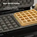 Tower T27020 3-in-1 Deep Fill Sandwich Maker with Interchangeable Waffle Plates, Stainless Steel image 3