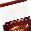 Lindt Les Grandes Dark 34% Hazelnuts 150g image 2