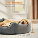 Feandrea Linenshade-Style Dog Bed, 110 x 75 x 27cm, Light Grey image 1