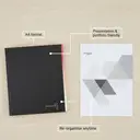 Snopake A4 Organiser Display Book Black, 40 Pocket image 3
