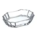 Interiors by Premier Clear Glass Soap Dish, Geometric Design Transparent Soap Storage Case,  Compact Soap Tray & Stand For Shower image 5