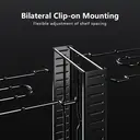 SRD Étagère de rangement à 8 niveaux pour cuisine avec 2 crochets en acier 4,5 mm image 9