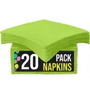 Unique Party Lunch Napkins, Lime Green, 20 Pack image 0