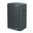 SONGMICSHOME  40L Double Kitchen Bin with Lids, Rubbish Bin, Soft Close with Plastic Inner Buckets, Greenish Grey image 0