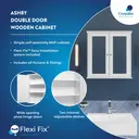 Croydex Bathroom Mirror Cabinet - Ashby White image 5