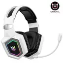 ONIKUMA GT806 White, Wireless Headphones, Stylish Triple-Mode Gaming Headset, RGB Lighting Music Headphones, Over-Ear Headphones, Supports 2.4G/Wireless/Wired Modes (Triple-Mode), Recommended for Gaming, Birthday Gift/Holiday Gift/Anniversary Gift image 2
