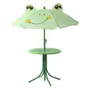 Garden furniture Kiddy patio set two chairs with one table/umbrella image 2