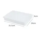 JORDAN&JUDY Egg Storage Box Household Transparent 24-Grid Egg Container Fresh-Keeping Rectangular Food Storage Box Dumpling Box 3-Pack image 1