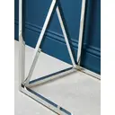 Interiors by Premier Console Table Allure Cross Square Silver Finish/Glass image 1