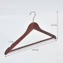 10pack High-Grade Wooden Suit Hangers, Claret image 5