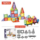 XINQIYUAN Qiyuan Jouet Éducatif Blocs de Construction Diamant Magnétiques 7.5cm 78pièces [Mélange aléatoire – Couleurs issues uniquement de la photo principale] image 1
