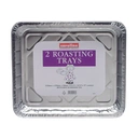 Caroline Foil Oven Roasting Tray, 400 x 340mm, 45mm deep, pack of 2 image 2