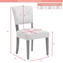 Dining Chairs Oakridge Beige/Walnut 2pcs image 7