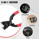 WORKPRO Pince universelle à couper multifonction, robuste, à long manche, avec extracteur de clous, 205 mm image 4