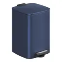 SONGMICSHOME  Pedal Trash Can, Stainless Steel Kitchen Bin with Soft Close Lid, Removable Inner Bucket, for Home, Blue image 0