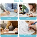 M&G Multicolor Ballpoint Pens, 3 Pack 4-in-1 Retractable Pens, Fine Point 0.7 mm, Large Capacity Refill, Anti-Slip Grip, Smooth Writing Ballpoint Pens for School and Office image 4