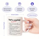 Alphynix Mug drôle - Liste des phrases préférées de papa 33cl mugs café céramique - Drôle, sarcasme, motivation, inspiration cadeaux d'anniversaire pour papa, père, amis, fête des pères cadeau Thanksgiving,Le cadeau de la saint-valentin, cadeau d’anniversaire image 4